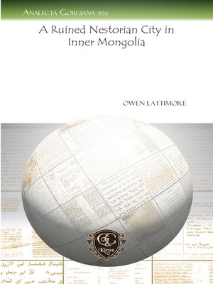 cover image of A Ruined Nestorian City in Inner Mongolia